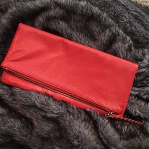 Dark Orange Banana Republic Clutch